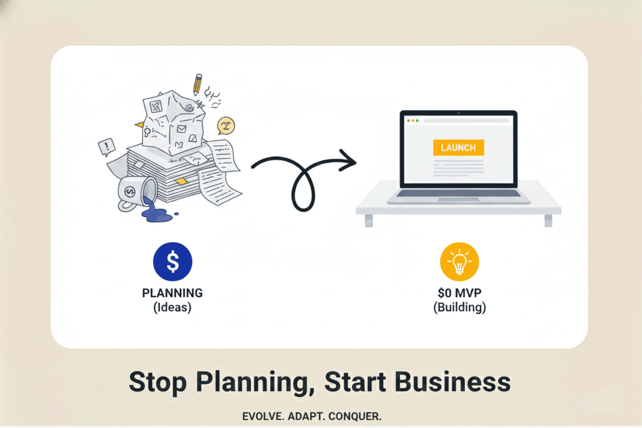 Stop Planning, Start Building: The $0 "Minimum Viable Business"