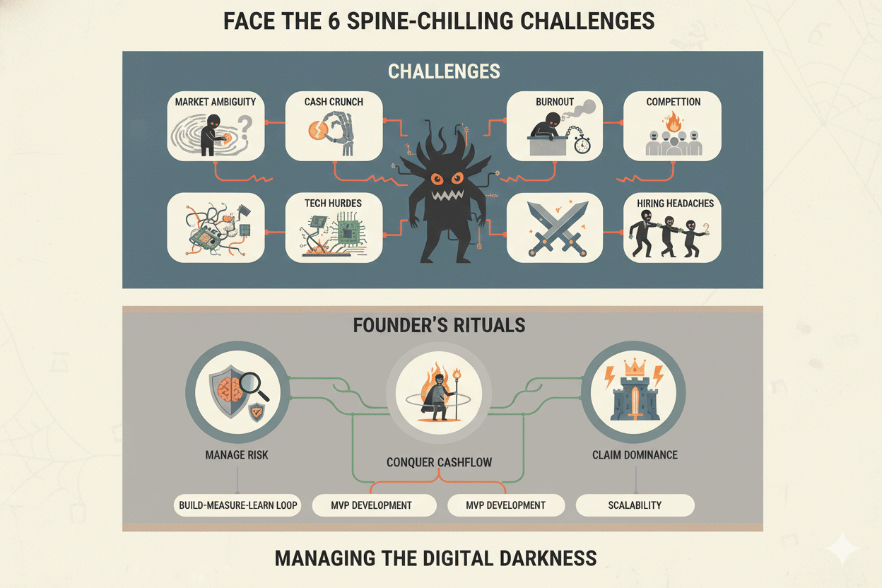 Blood Money and Burnout: Six Spine-Chilling Startup Challenges (And the Treat That Follows)
