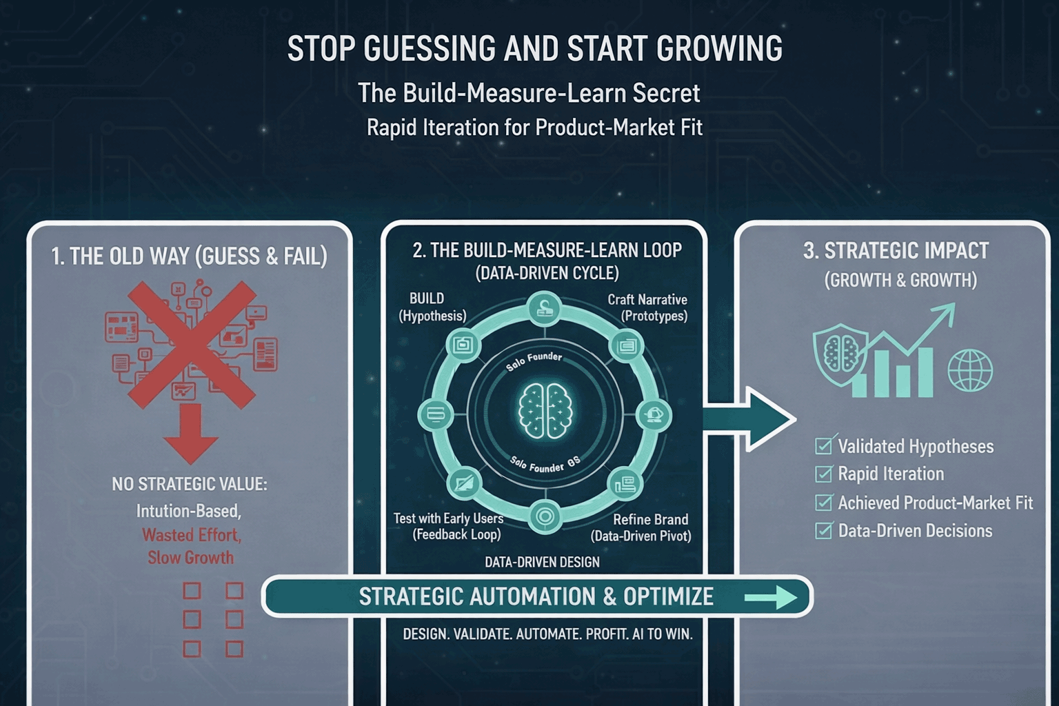 Stop Guessing and Start Growing: The Build-Measure-Learn Secret