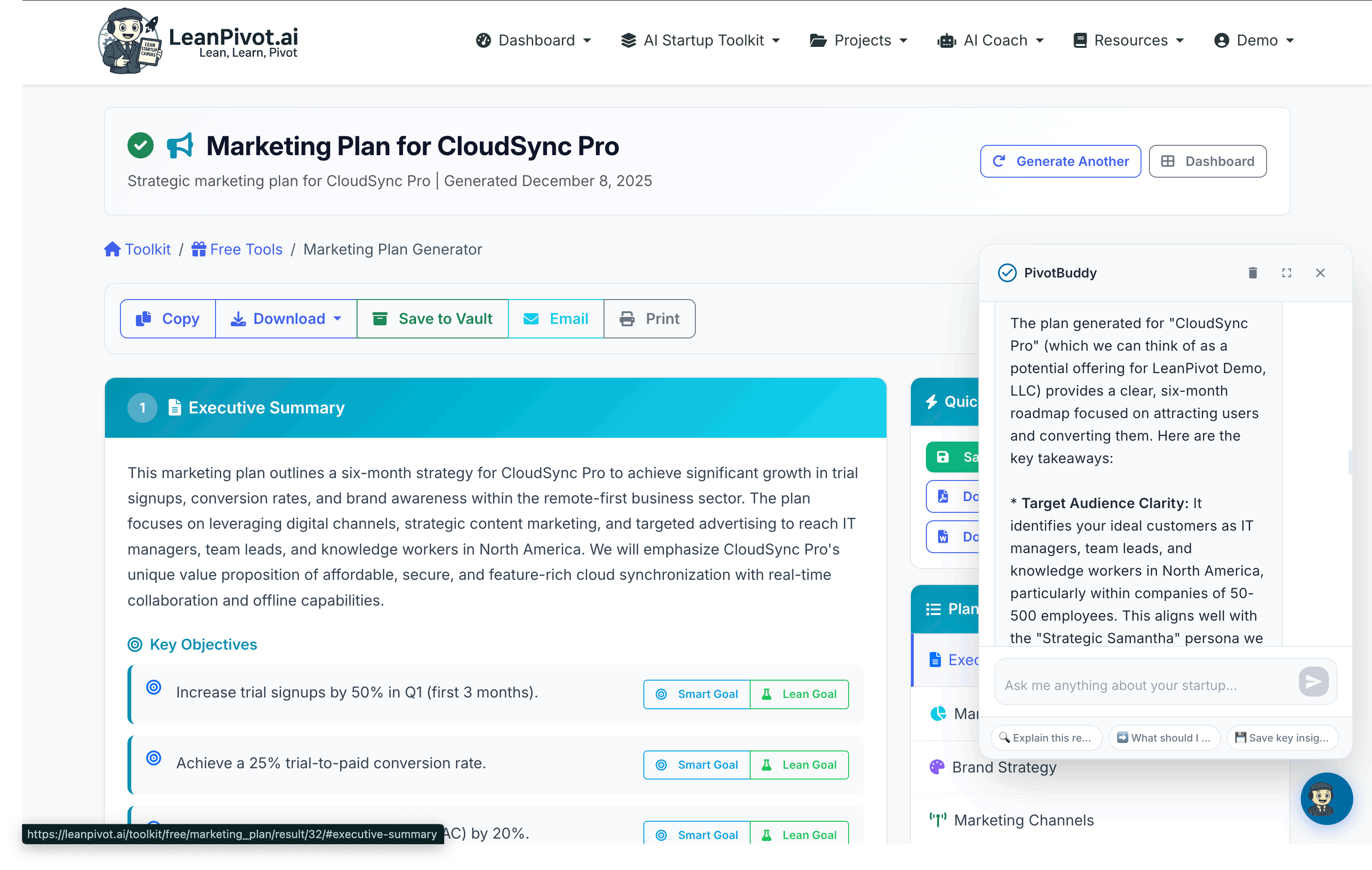 Marketing Plan Results - Strategy Overview