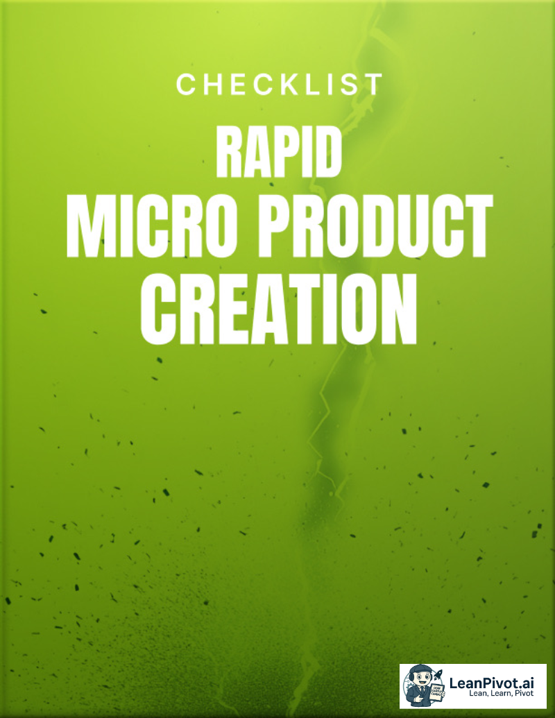 Rapid Micro Product Creation (Checklist)